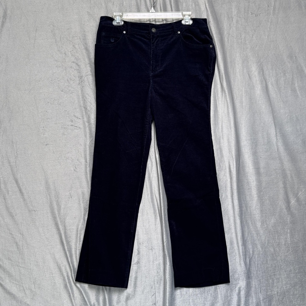 Gloria Vanderbilt Pants Womens 10 Corduroy Amanda‎ Straight Stretch Embellished
